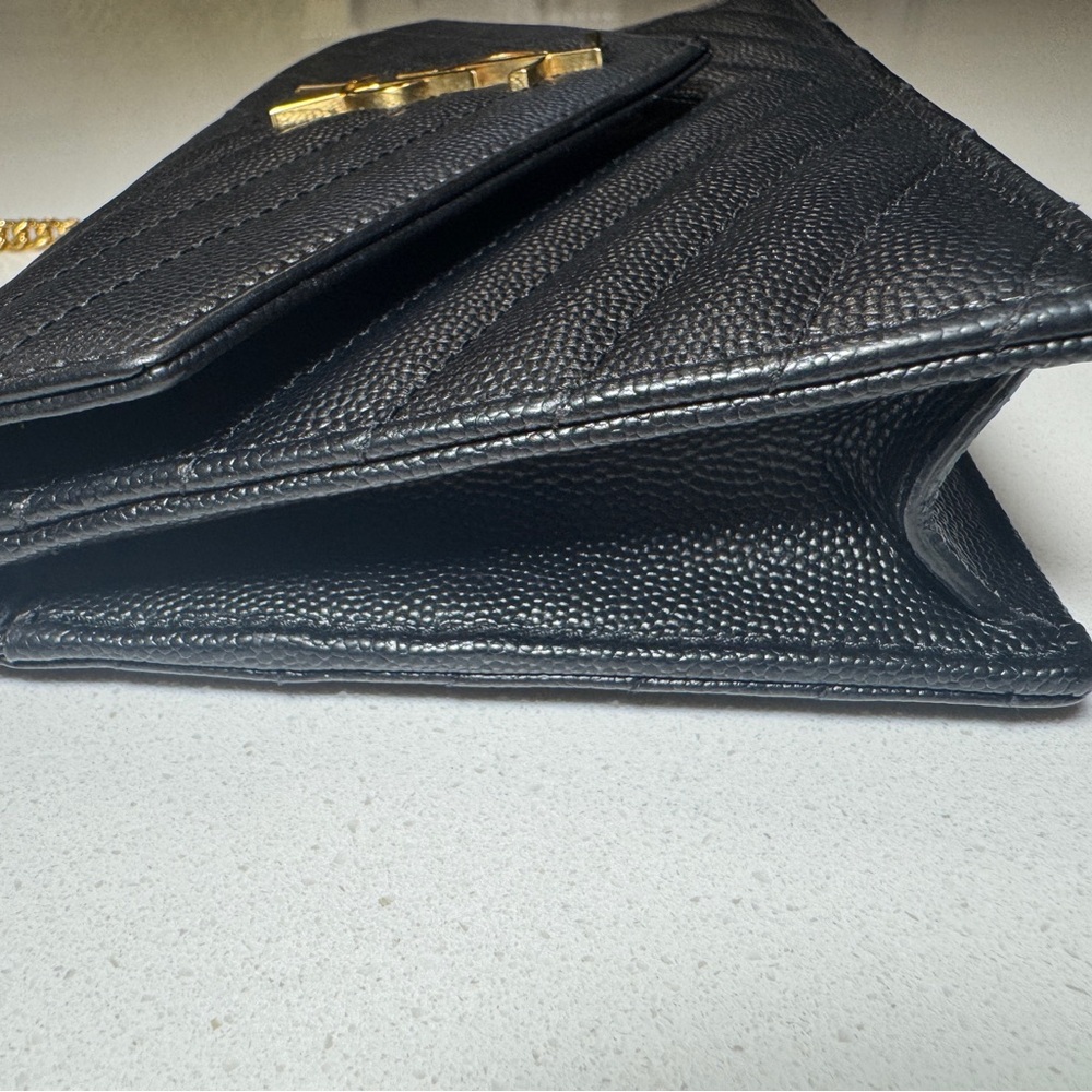 Yves Saint Laurent Black Crossbody with Gold Chain - Picture 5 of 12